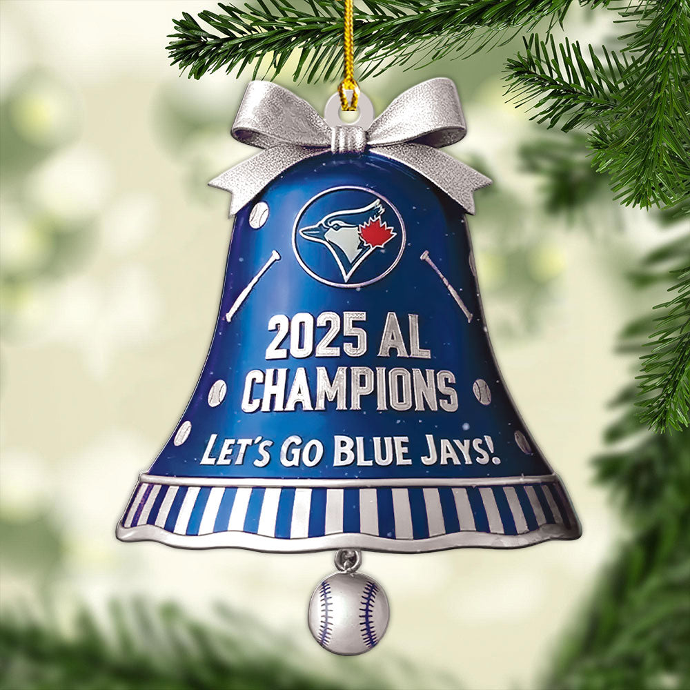 Toronto Blue Jays 2025 American League Champions Custom Shape 2-sided Acrylic Ornament – MAITM14063