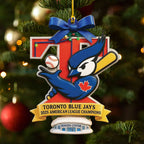 Toronto Blue Jays Custom Shape 2-sided Acrylic Ornament – MAITM13770