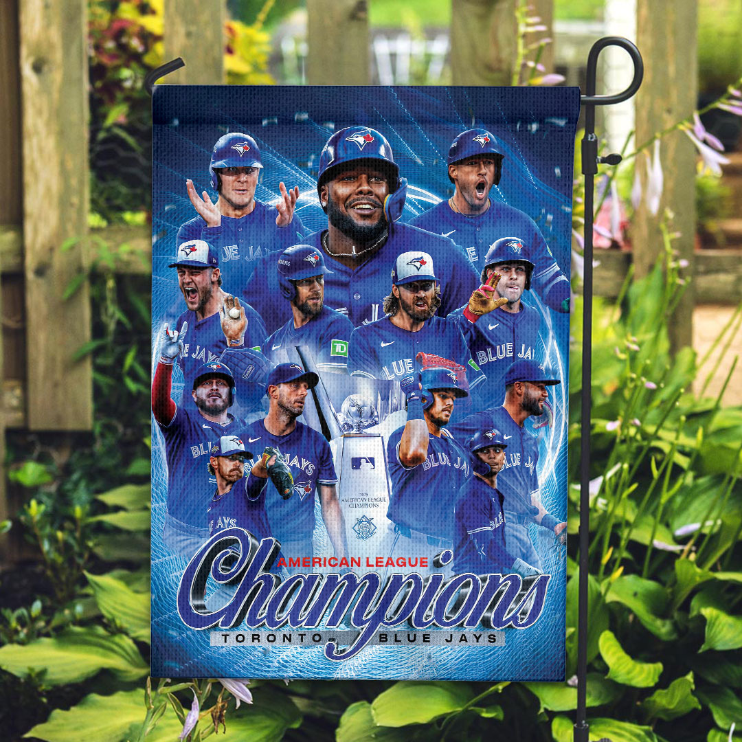 Toronto Blue Jays 2025 American League Champions Double-side Garden Flag – HOATT14591