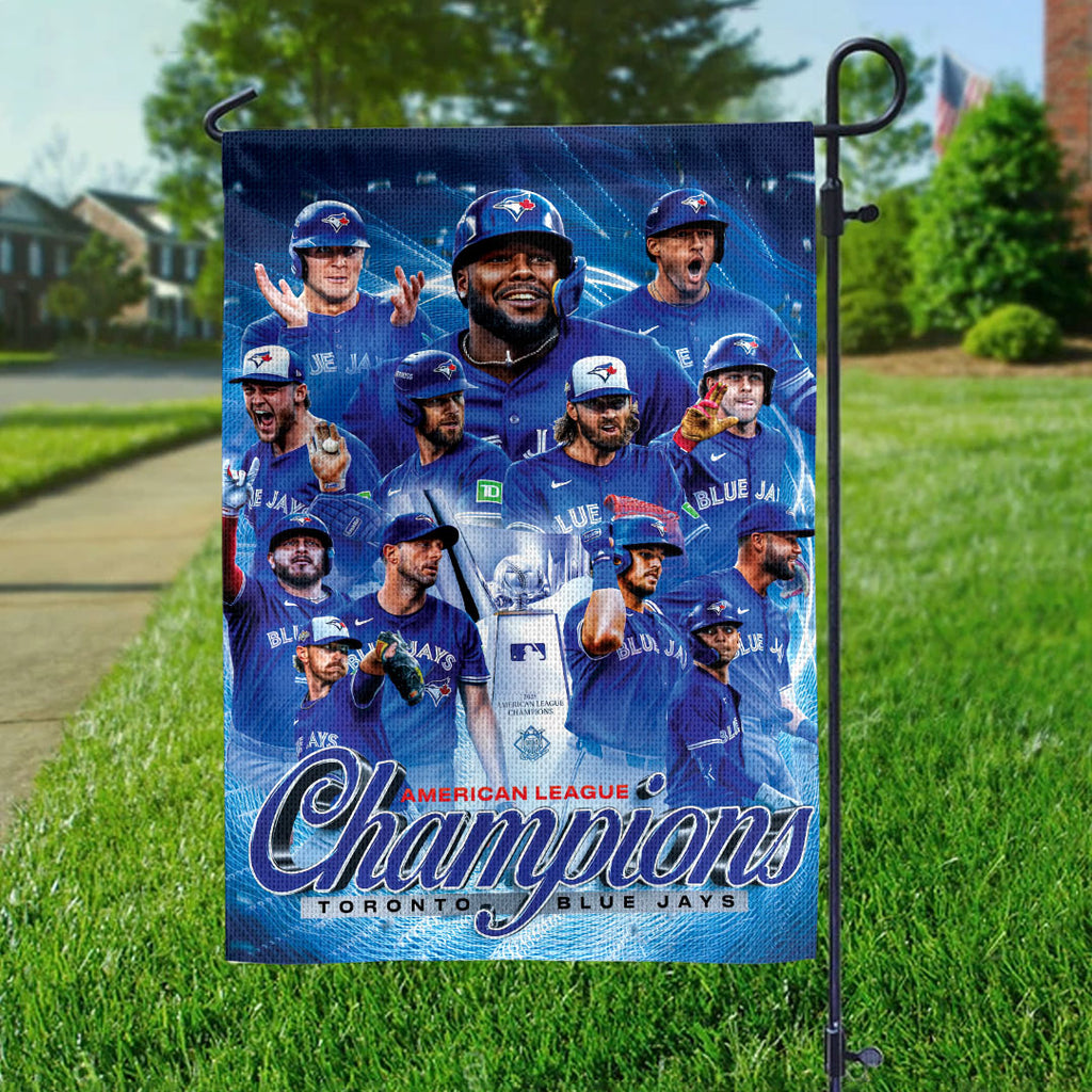 Toronto Blue Jays 2025 American League Champions Double-side Garden Flag – HOATT14591