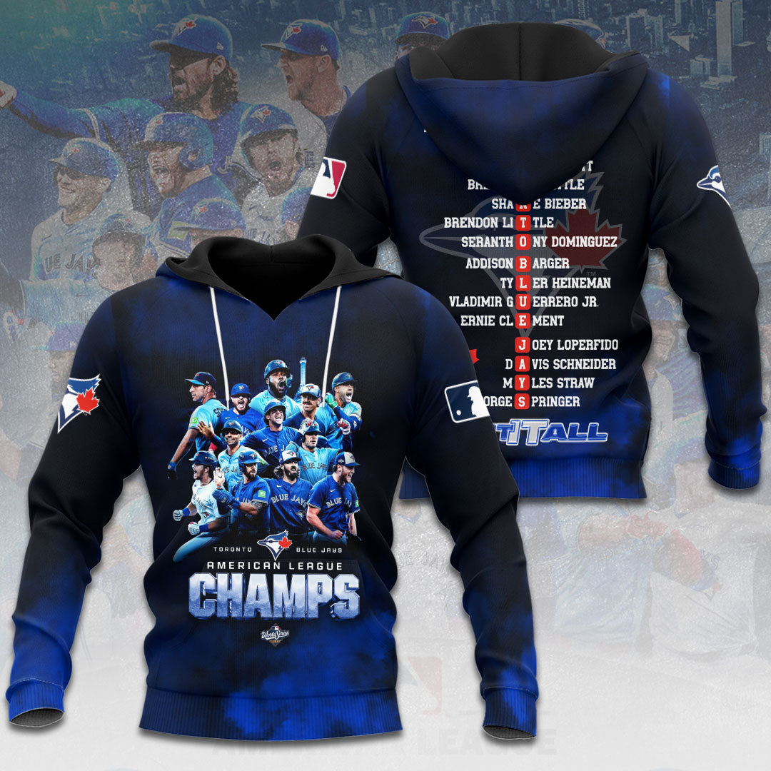 Toronto Blue Jays 2025 American League Champions 3D Apparel – HOATT14478