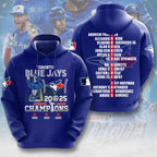 Toronto Blue Jays 2025 American League Champions 3D Apparel – MAITM13537