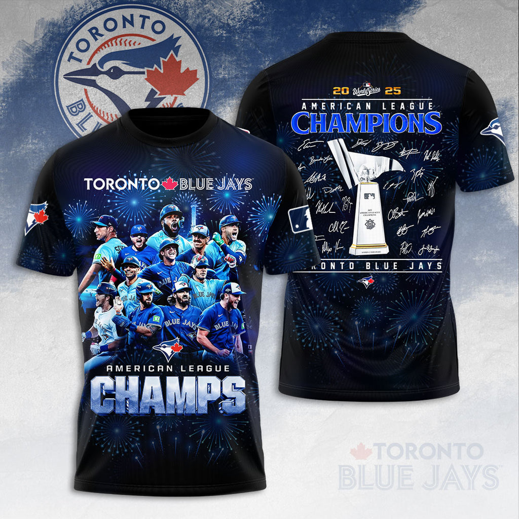 Toronto Blue Jays 2025 American League Champions 3D Apparel – HOATT14693