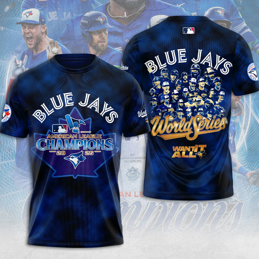 Toronto Blue Jays 2025 American League Champions 3D Apparel – MAITM13709