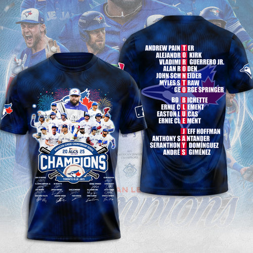 Toronto Blue Jays 2025 American League Champions 3D Apparel – MAITM13710