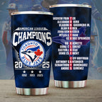 Toronto Blue Jays 2025 American League Champions Tumbler Cup – MAITM13613