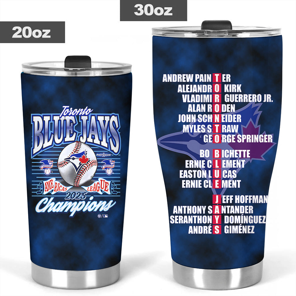 Toronto Blue Jays 2025 American League Champions Tumbler Cup – MAITM13740