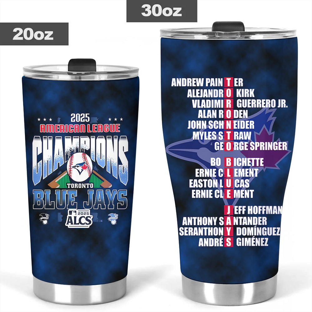 Toronto Blue Jays 2025 American League Champions Tumbler Cup – MAITM13741