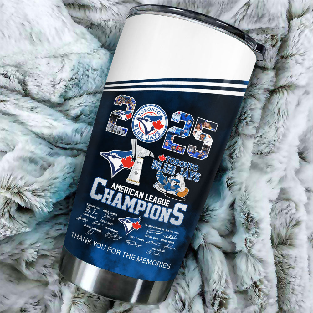 Toronto Blue Jays 2025 American League Champions Tumbler Cup – HOATT14798
