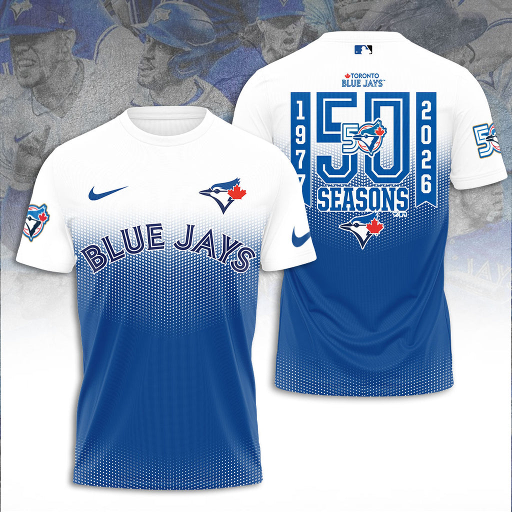 Toronto Blue Jays 50th Anniversary 3D Apparel – TANTN22080