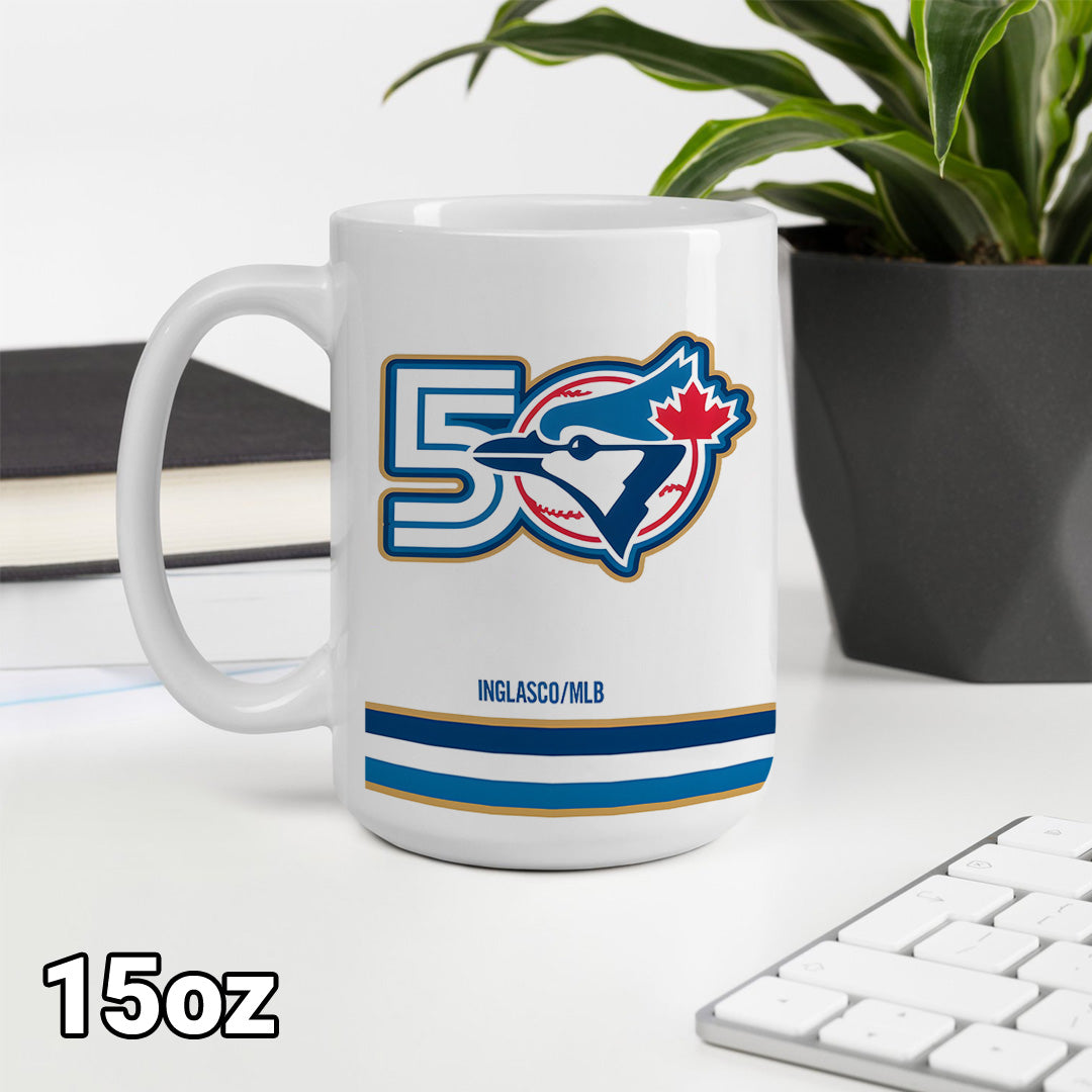 Toronto Blue Jays 50th Anniversary Ceramic Mug – TANTN21945