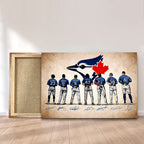 Toronto Blue Jays Rectangle Canvas With Inner Frame – MAITM13662