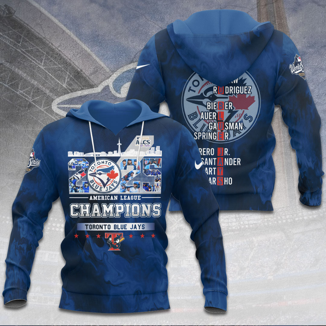 Toronto Blue Jays 2025 American League Champions 3D Apparel – TANTN18265