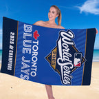 Toronto Blue Jays 2025 American League Champions Rectangle Beach Towel – TANTN17654