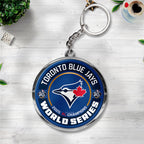 Toronto Blue Jays 2025 American League Champions Custom Shape 2-sided Keychain – TANTN17661