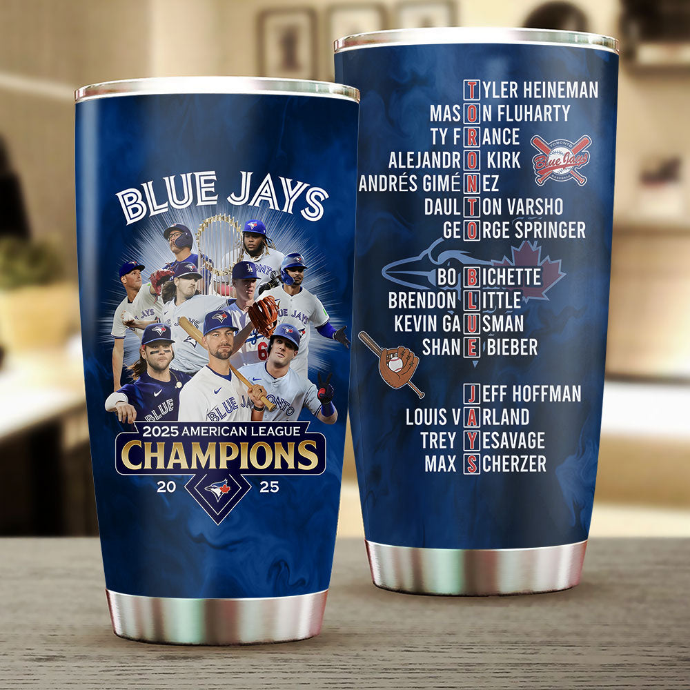 Toronto Blue Jays WinCraft 2025 American League Champions Tumbler Cup – TANTN18646