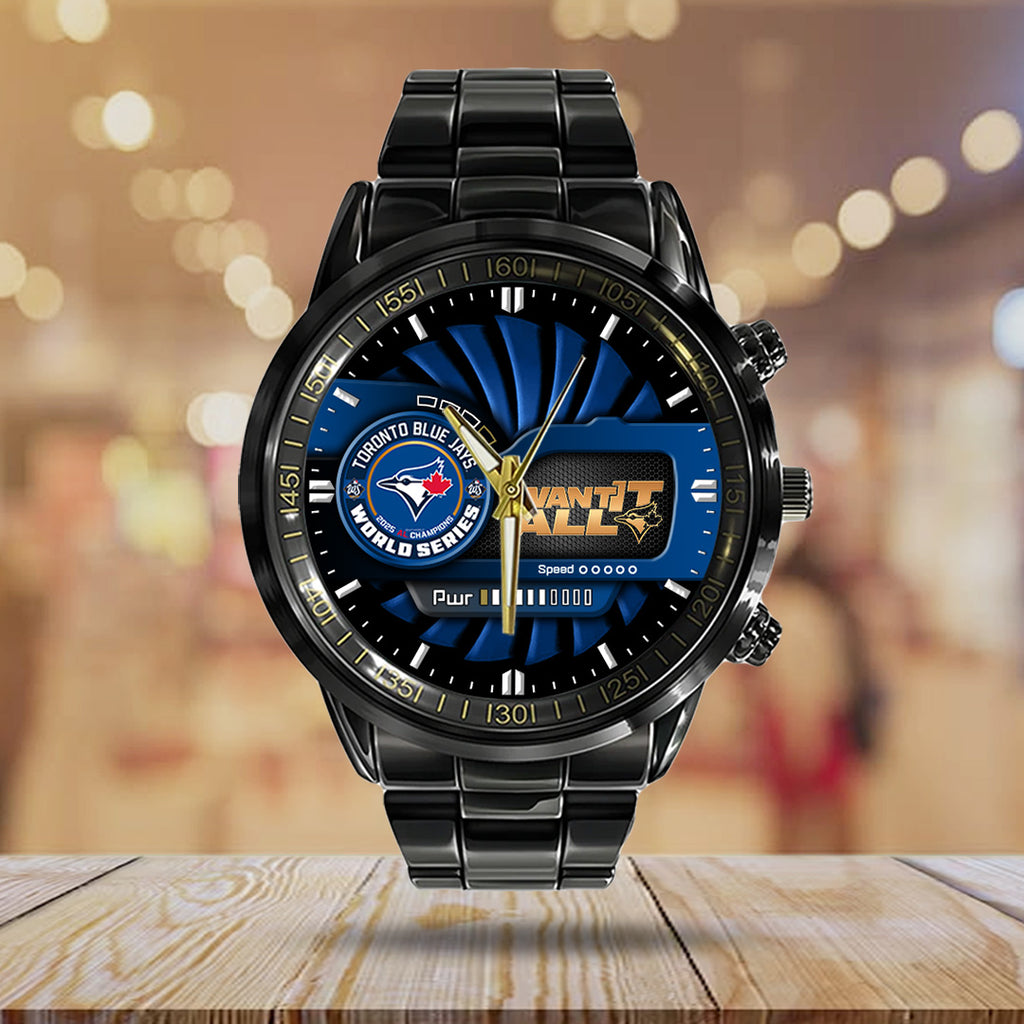 Toronto Blue Jays World Series 2025 Black Stainless Steel Watch – TANTN18662