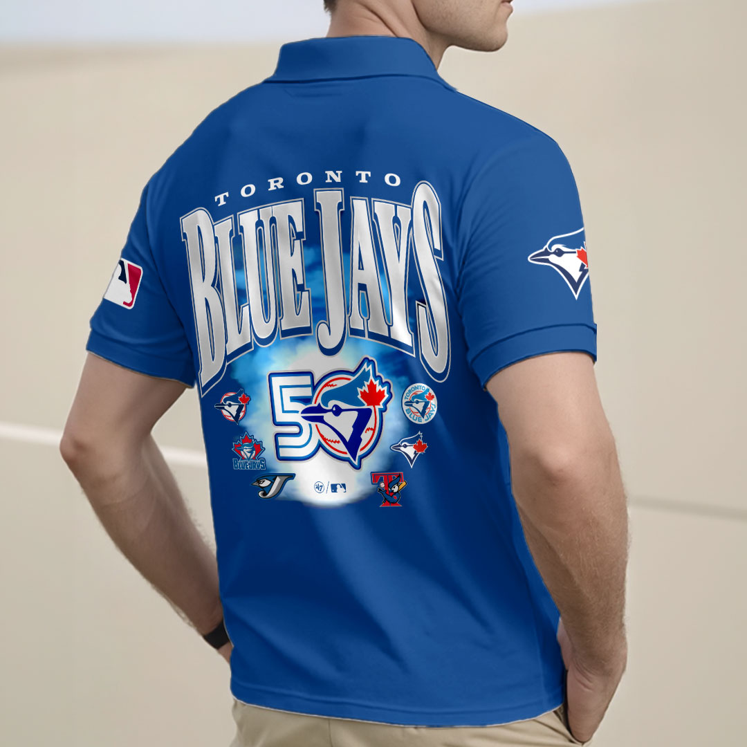 Toronto Blue Jays Zip Polo Shirt – HOATT17134