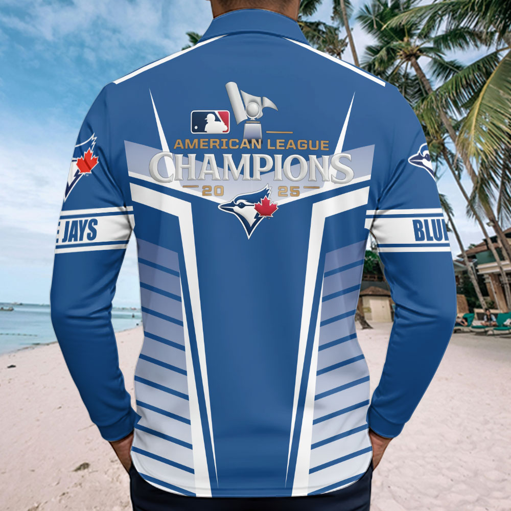 Toronto Blue Jays Zip Polo Shirt – TMTHU2407