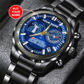 Personalized Toronto Blue Jays Black Stainless Steel Watch – GNENEW766