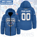 Personalized Toronto Blue Jays Thickened Down Hooded Jacket – GNENEW733