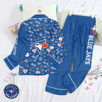 Toronto Blue Jays Satin Pajama Set with Piping – GNE4714