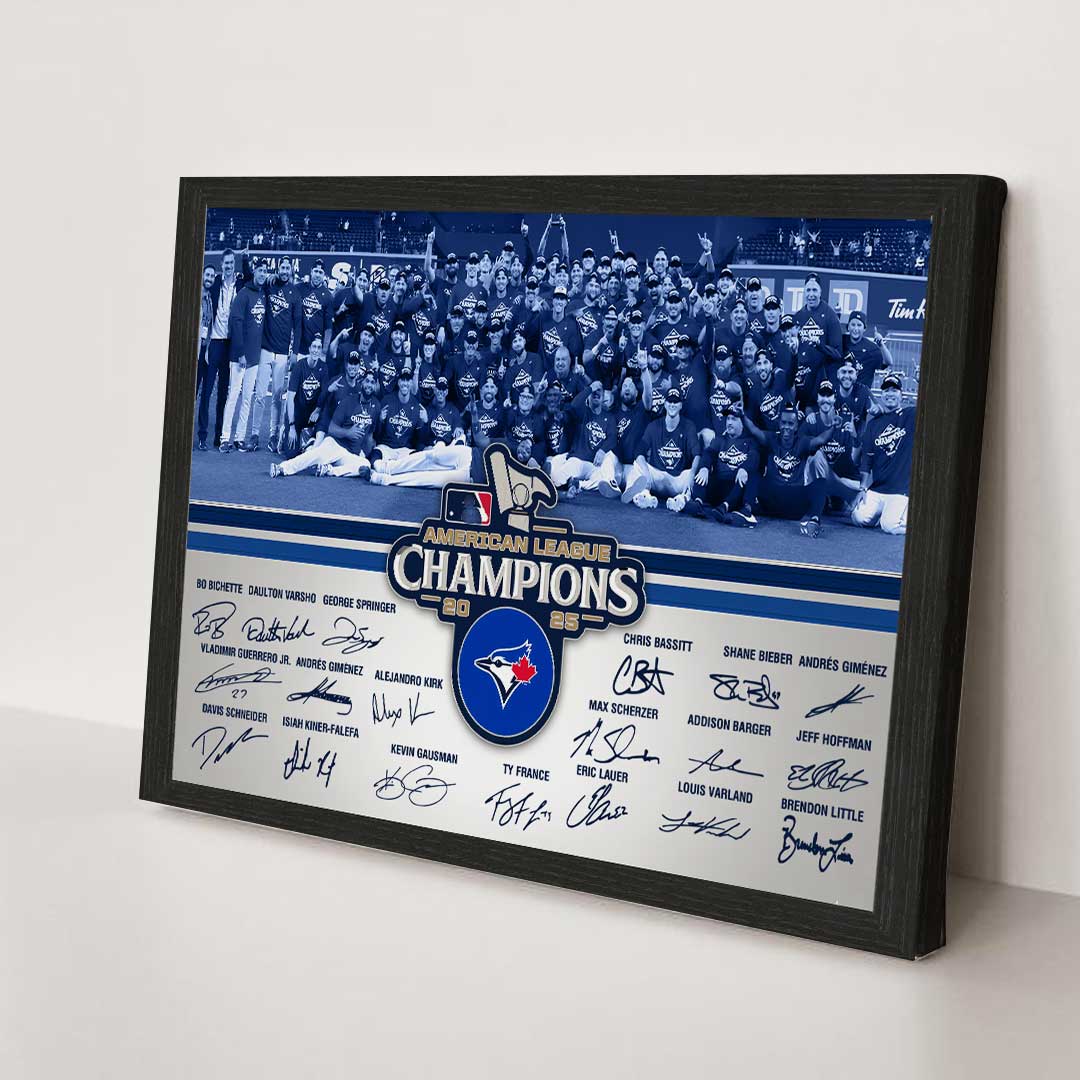 Toronto Blue Jays Rectangle Canvas With Inner Frame – TMTHU2354