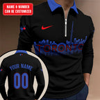 Personalized Toronto Blue Jays Zip Polo Shirt – TMTHU2451