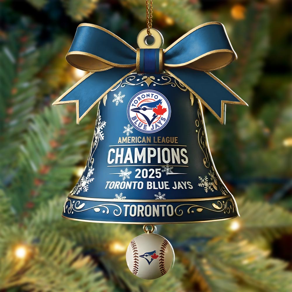Toronto Blue Jays 2025 American League Champions Custom Shape 2-sided Acrylic Ornament – HOATT14846