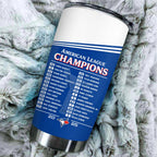 Toronto Blue Jays 2025 American League Champions Tumbler Cup – HOATT14574