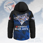Toronto Blue Jays 2025 American League Champions Thickened Down Hooded Jacket – HOATT14787