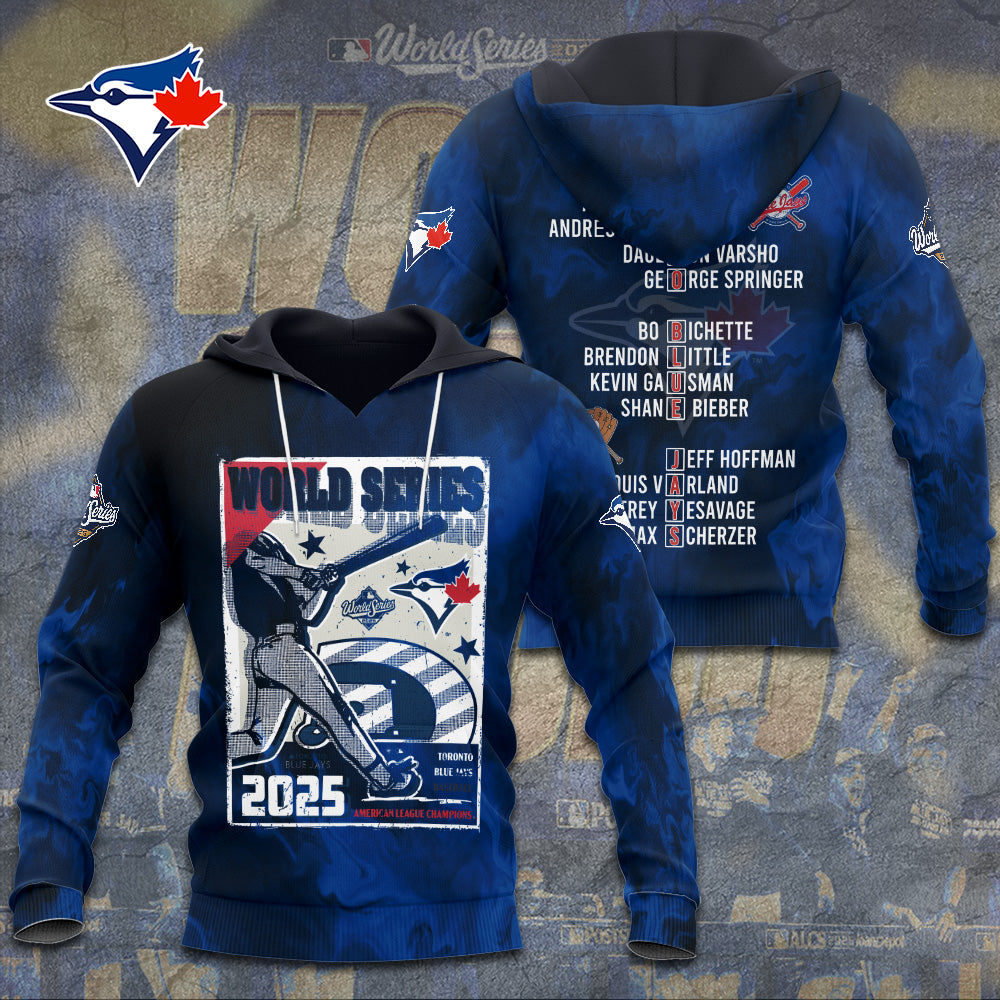 Toronto Blue Jays WinCraft 2025 American League Champions 3D Apparel – TANTN18587