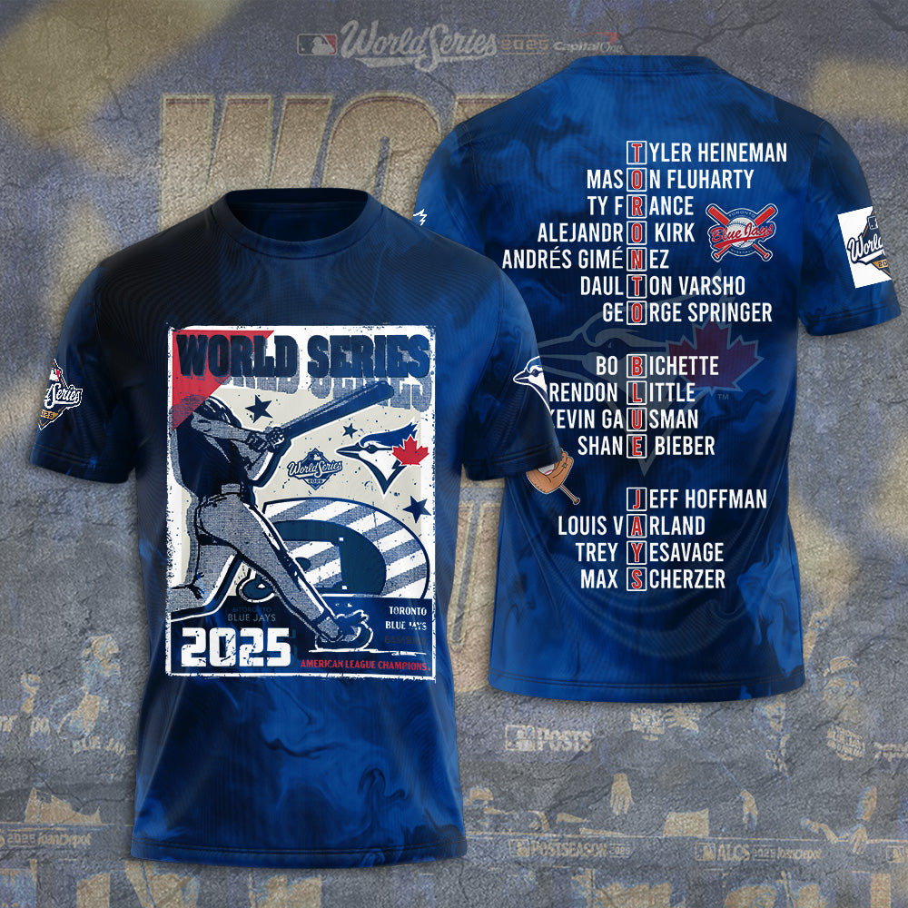 Toronto Blue Jays WinCraft 2025 American League Champions 3D Apparel – TANTN18587