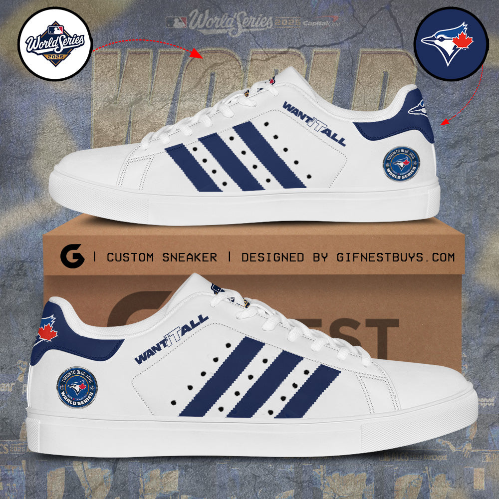 Toronto Blue Jays WinCraft 2025 American League Champions Custom SS Shoes – TANTN18637