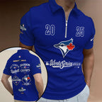 Toronto Blue Jays WinCraft 2025 American League Champions Zip Polo Shirt – TANTN19025