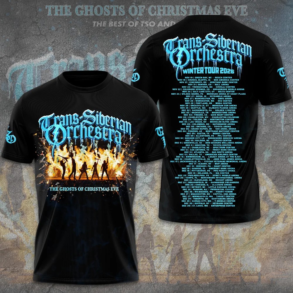 Trans-Siberian Orchestra 30th Anniversary Tour 2026 3D Apparel – GNE8518