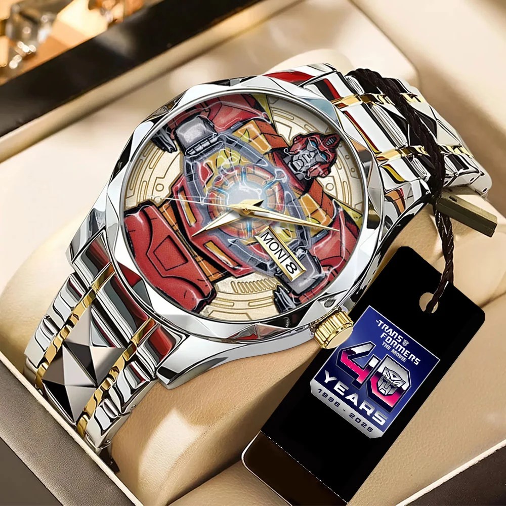 The Transformers: The Movie 40th Anniversary Alloy Luxury Quartz Watch – TANTN25685