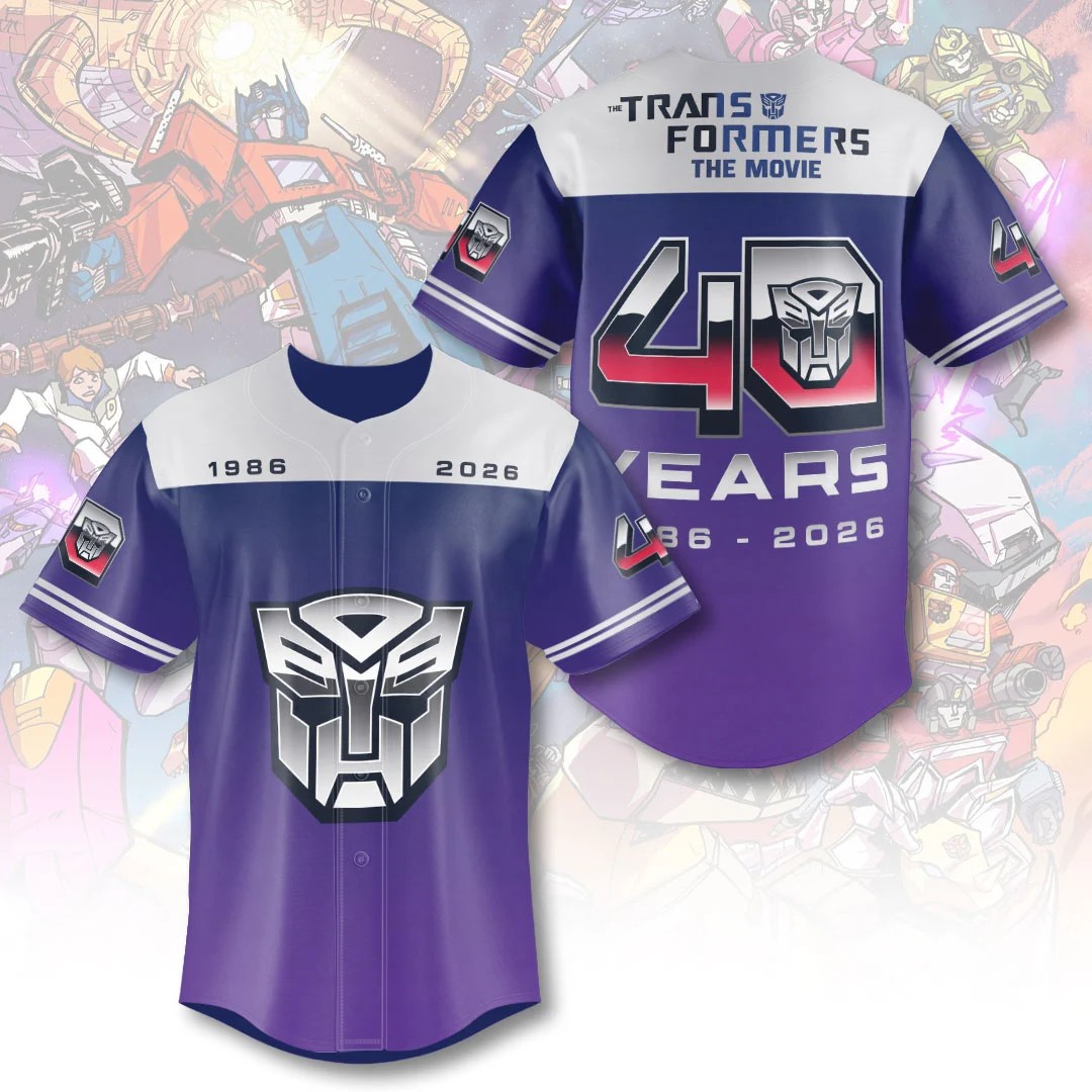 The Transformers: The Movie 40th Anniversary Baseball Jersey – TANTN25675