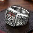 Triumph Motorcycles 125th Anniversary 3D Engraved Ring – TMTHU10073