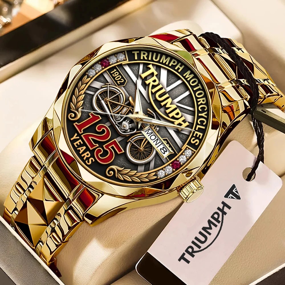 Triumph Motorcycles 125th Anniversary Alloy Luxury Quartz Watch – TMTHU10070