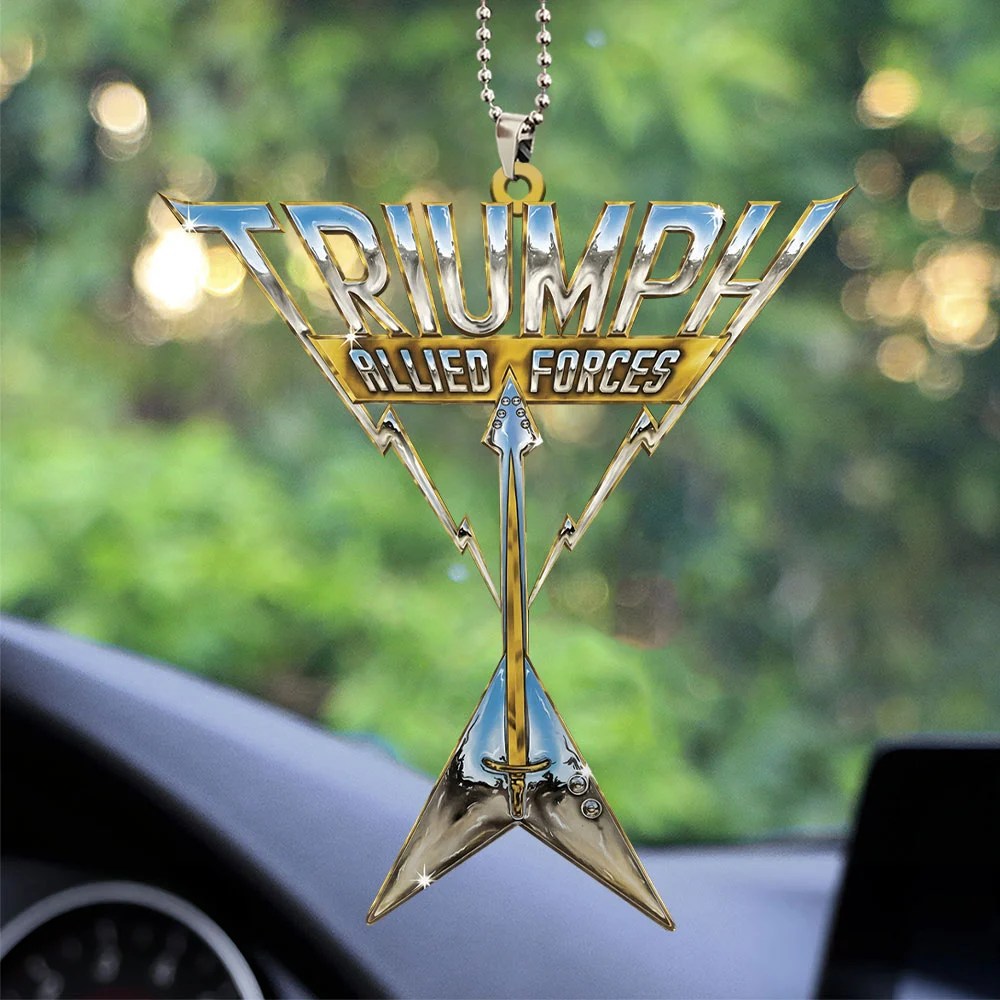 Triumph Band Custom shape 2-sided Acrylic Car Ornament – TANTN25402