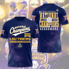 LSU Tigers Baseball 2025 National Champions 3D Apparel – GNE 3852