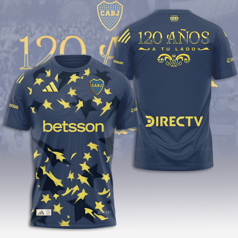Boca Juniors 120th Anniversary 2025 3D Apparel – GNE4255