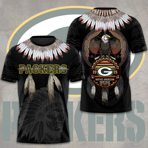 Green Bay Packers x Native American Heritage Month 3D Apparel – TMTHU1073