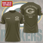 Personalized Green Bay Packers x Salute To Service 3D Apparel – TMTHU1113