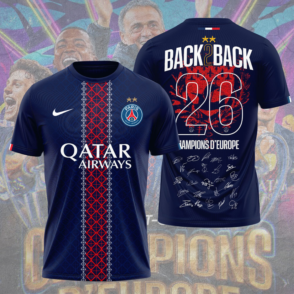 Paris Saint-Germain 25/26 Champions League Champions 3D Apparel – TMTHU6559
