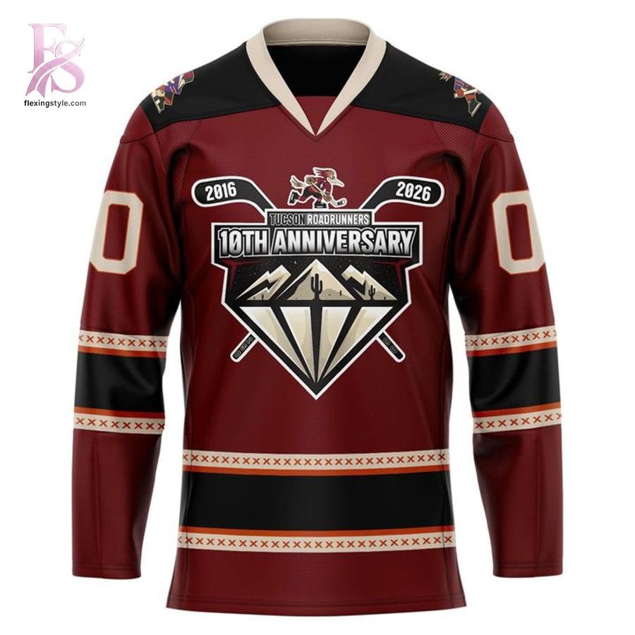 Tucson Roadrunners 10th Anniversary Hockey Jersey