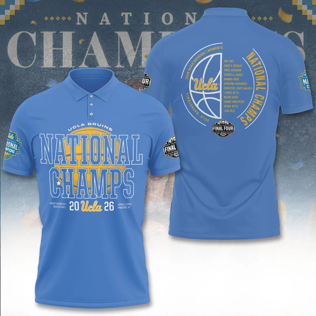 UCLA Bruins 2026 Women's Basketball National Champions 3D Apparel – TANTN22098