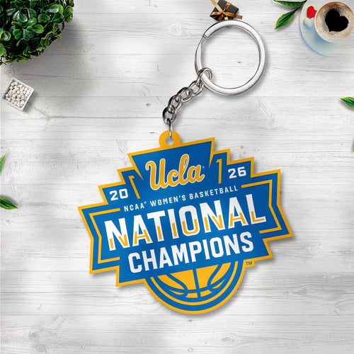 UCLA Bruins 2026 Women's Basketball National Champions Custom Shape 2-sided Keychain – TANTN22088