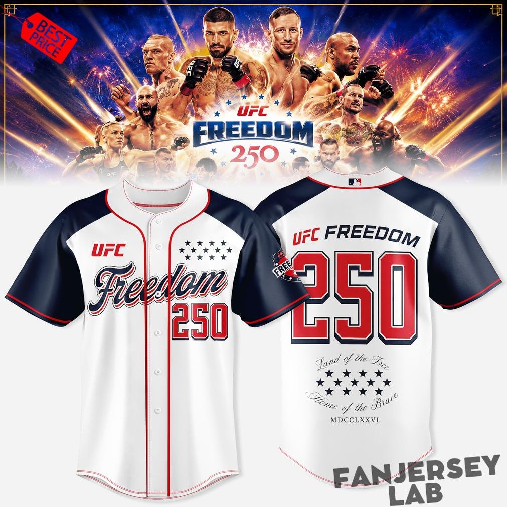 UFC Freedom 250 White House Exclusive Baseball Jersey